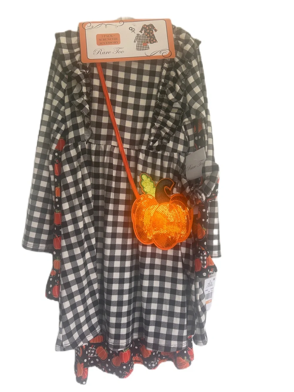 Dillards Rare Too Girls Halloween Autumn 2-Piece Dress Set NWT Size 6X